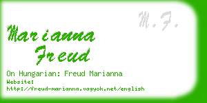 marianna freud business card